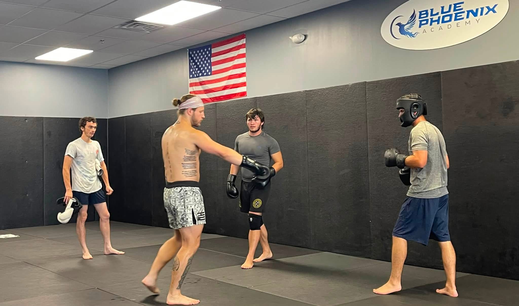Students training striking at Blue Phoenix Academy